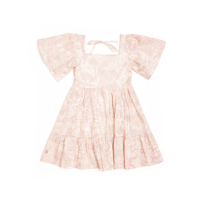 Rosalie Tiered Flutter Sleeve Dress for Girl