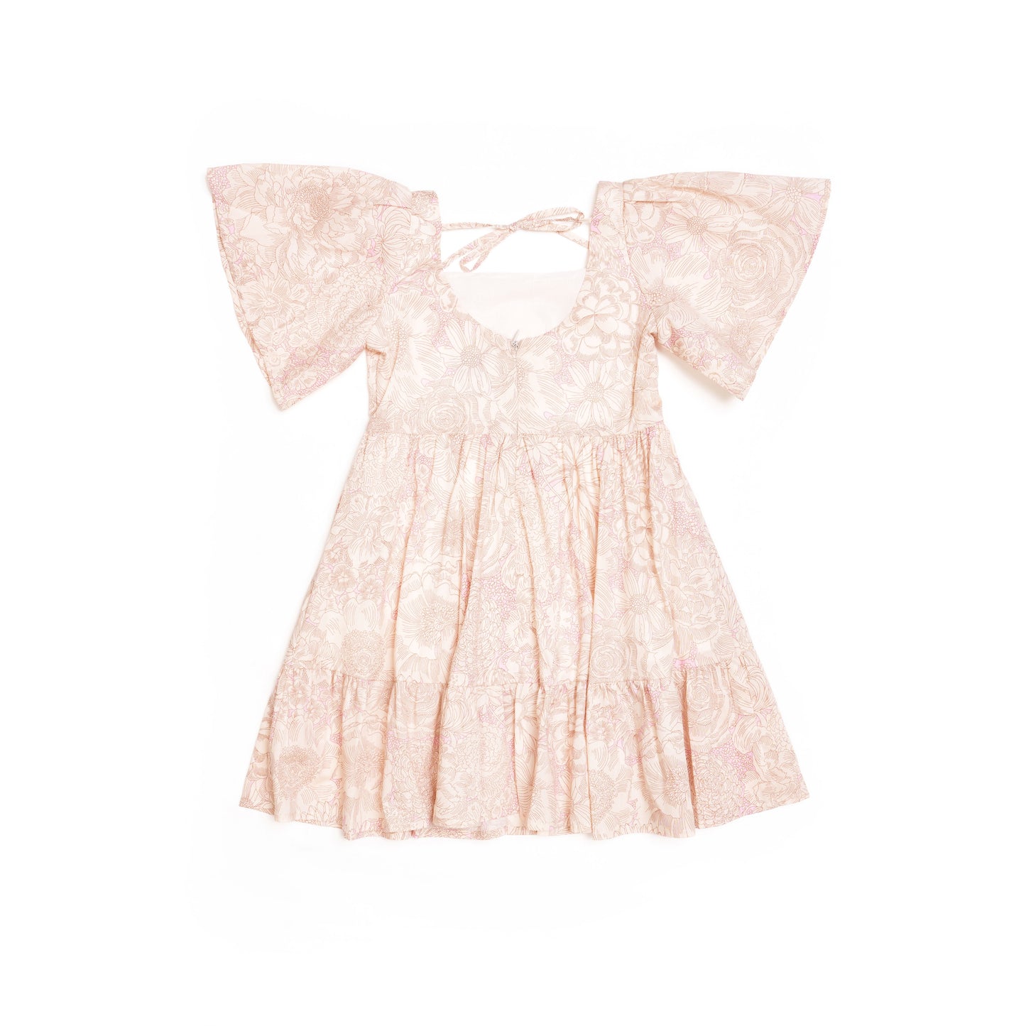 Rosalie Tiered Flutter Sleeve Dress for Girl