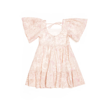 Rosalie Tiered Flutter Sleeve Dress for Girl