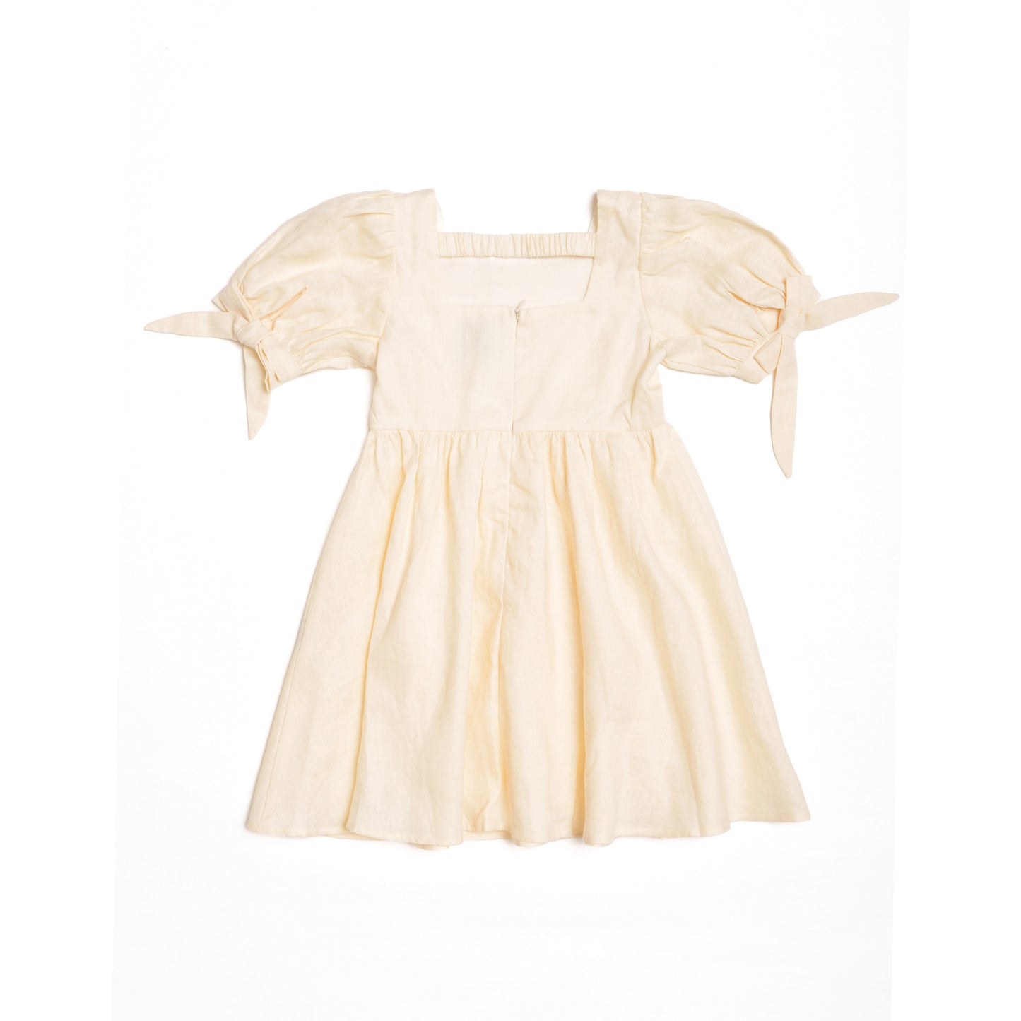 Ivory Linen Dress for Girl