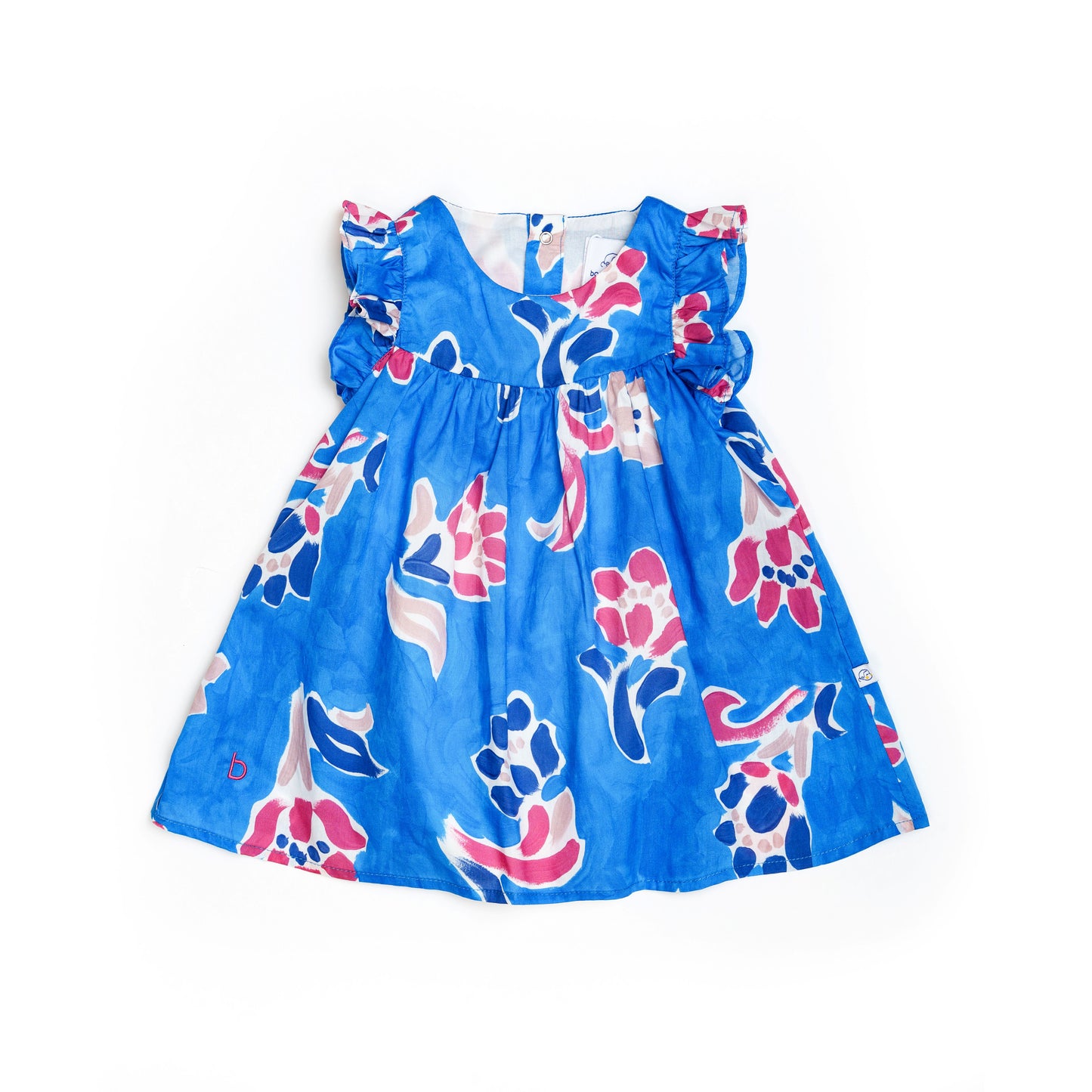 Fleur Mural Onesie Dress for Baby Girl