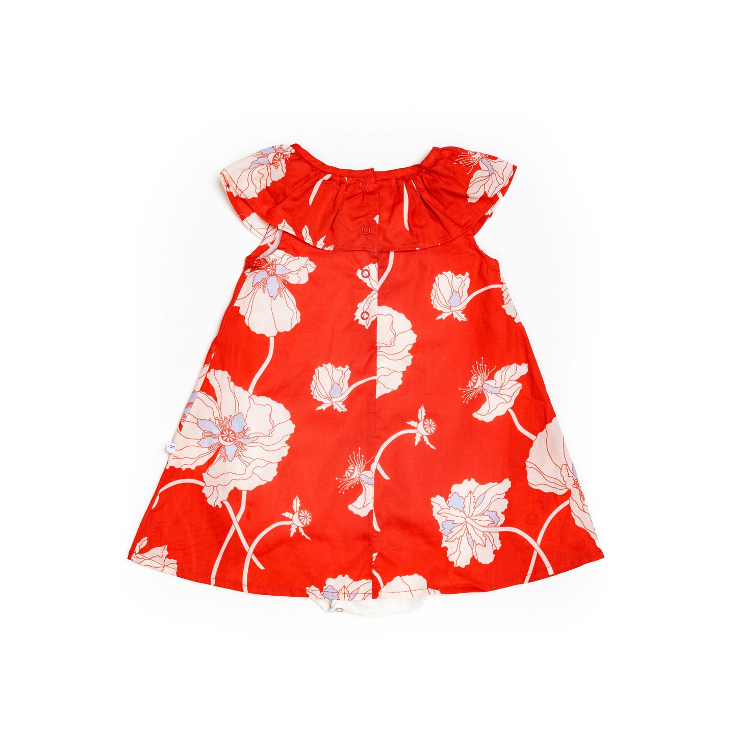 Poppy Bloom Onesie Dress for Baby Girl