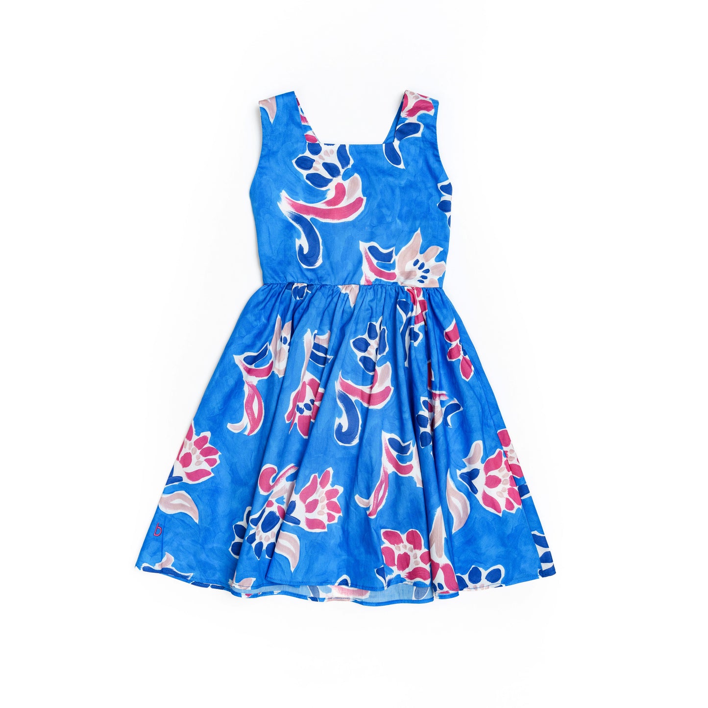 Fleur Mural Cross-Back Dress for Girl