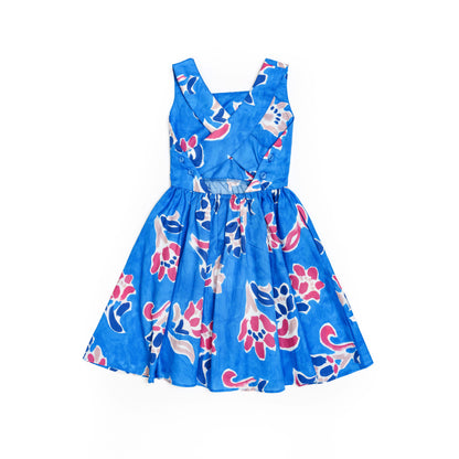 Fleur Mural Cross-Back Dress for Girl