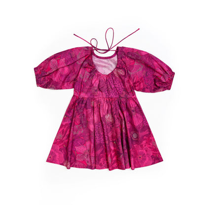 Rosy Floral Dress for Girl