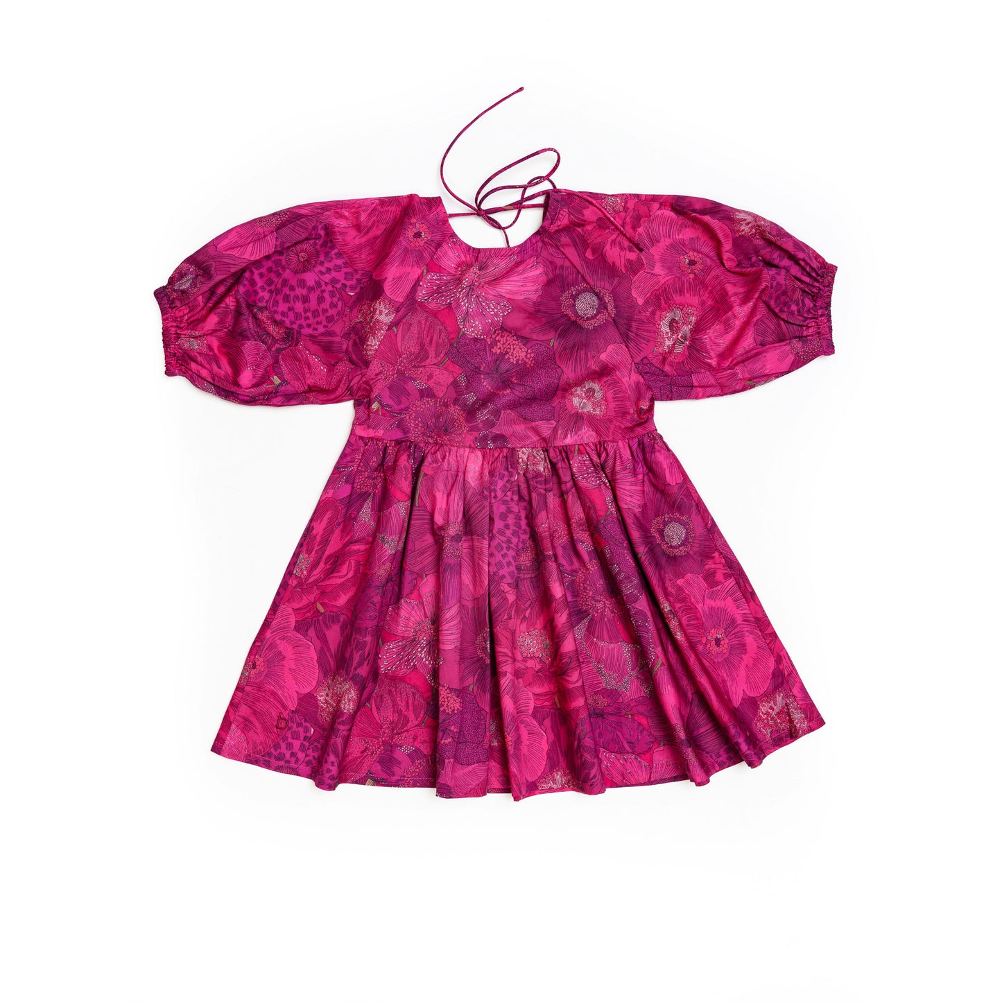 Rosy Floral Dress for Girl