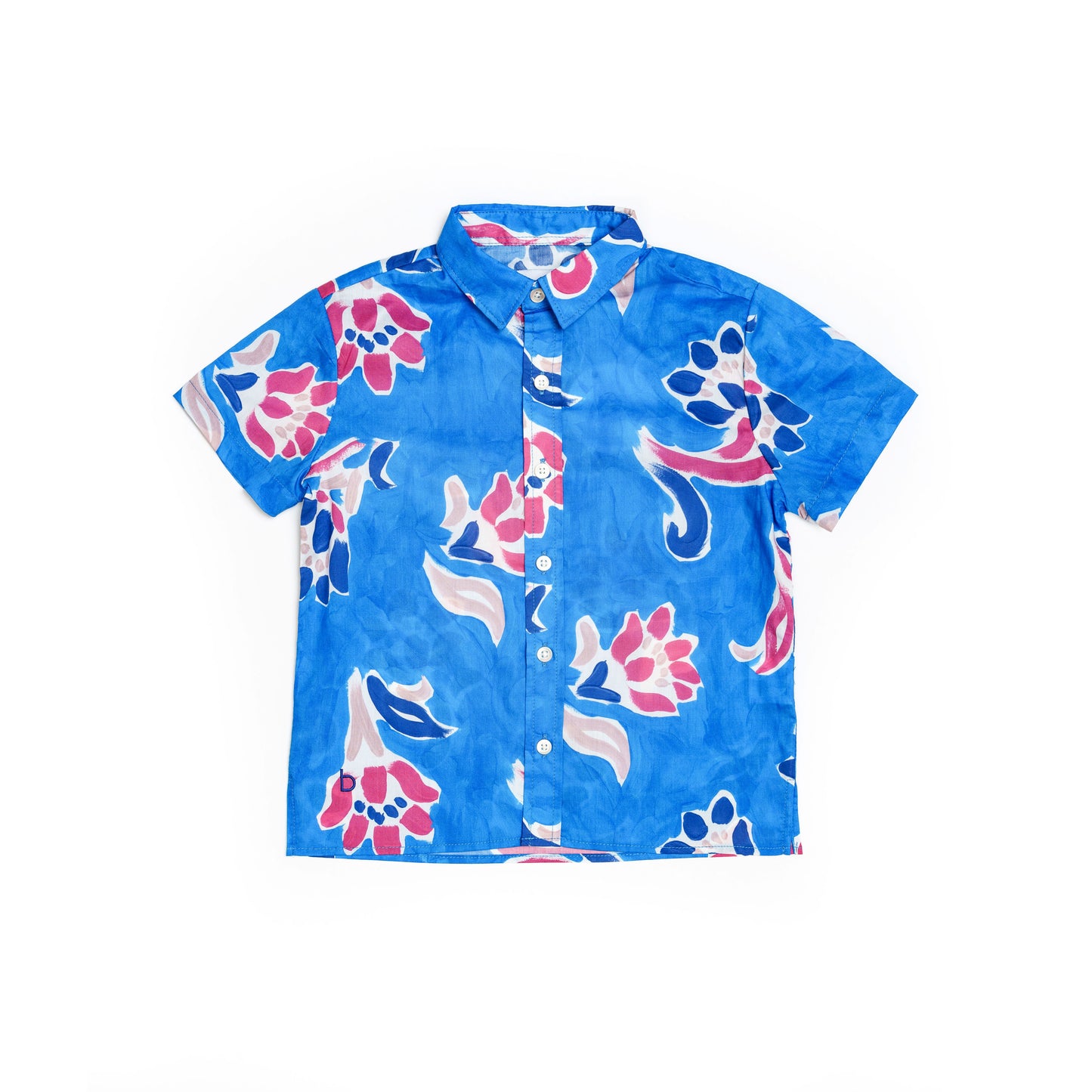 Fleur Mural Short Sleeve Shirt for Boys