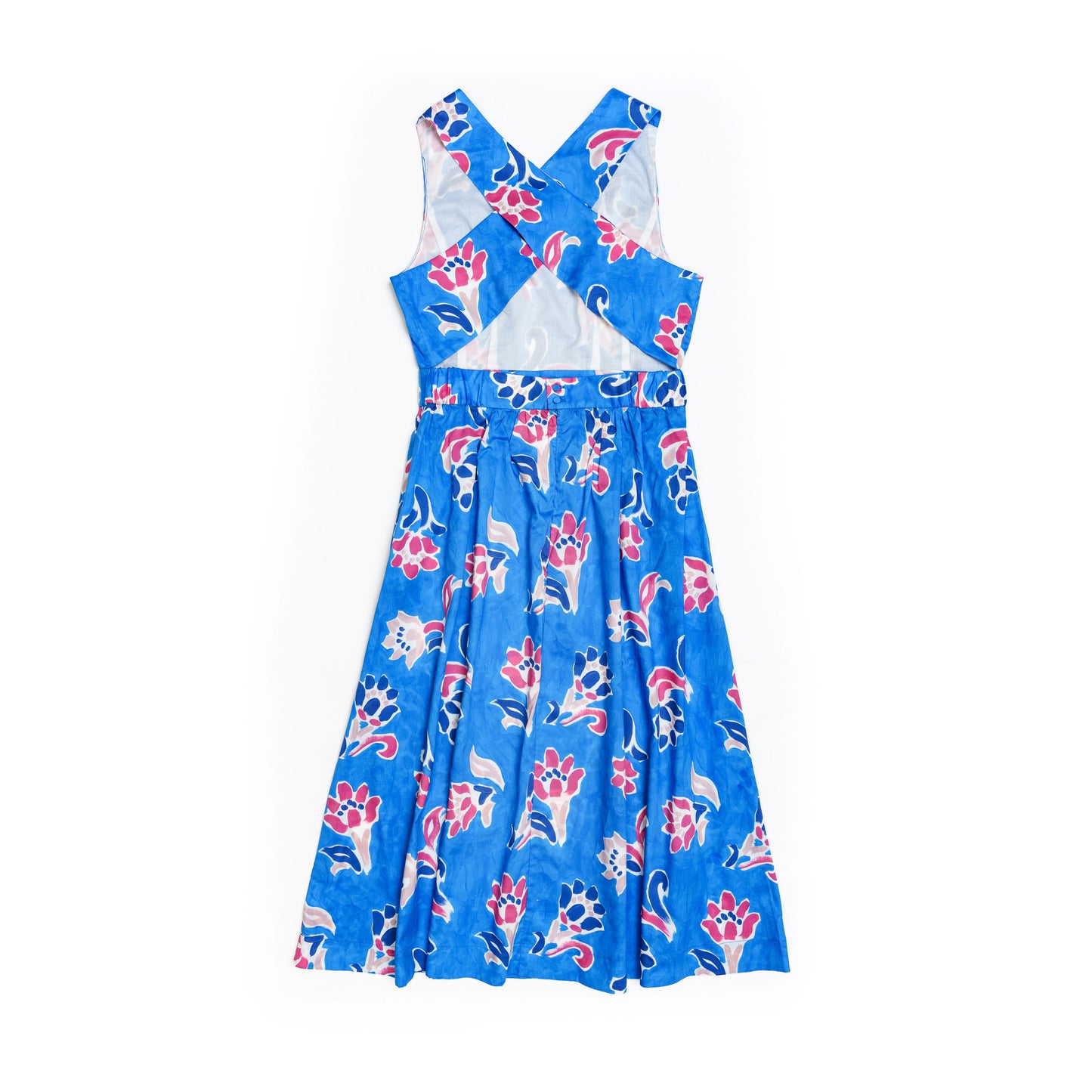 Fleur Mural Cross-Back Dress for Lady