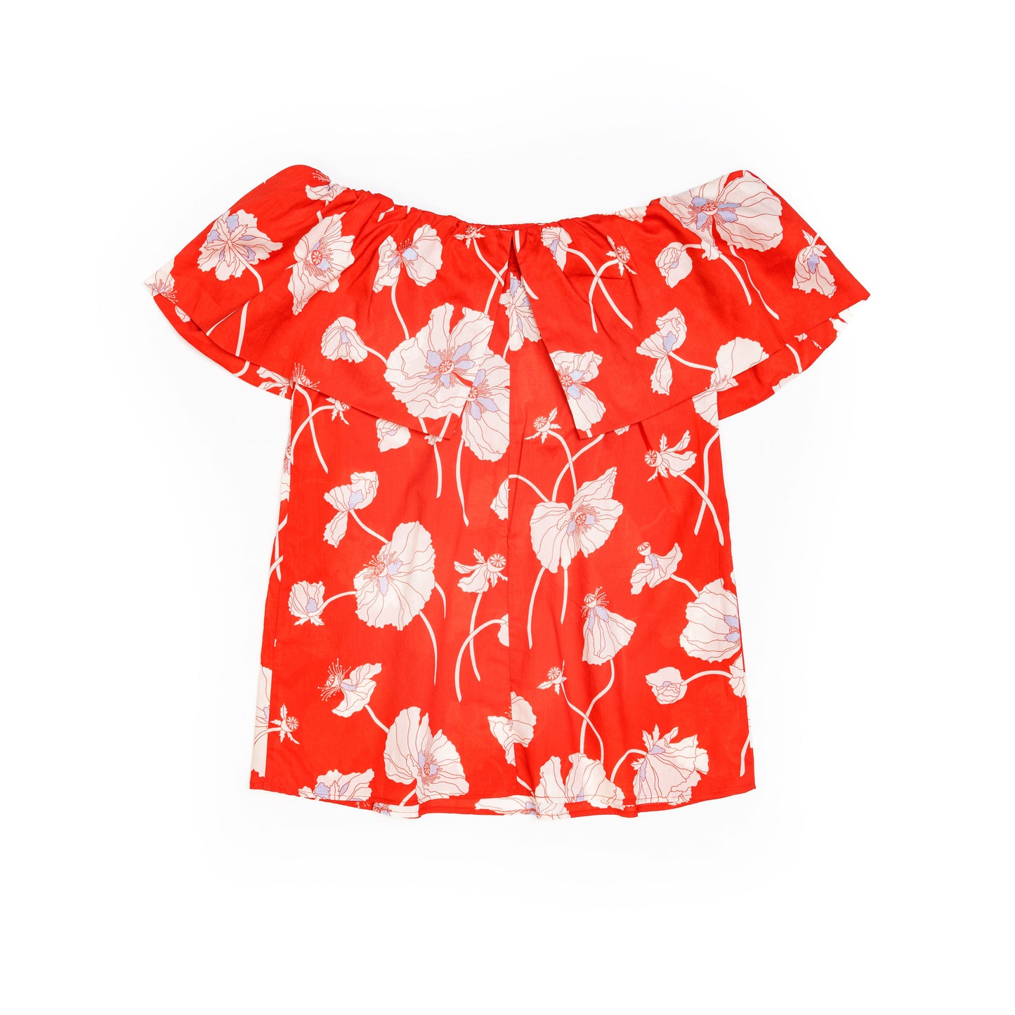 Poppy Bloom Lady Off-Shoulder Top