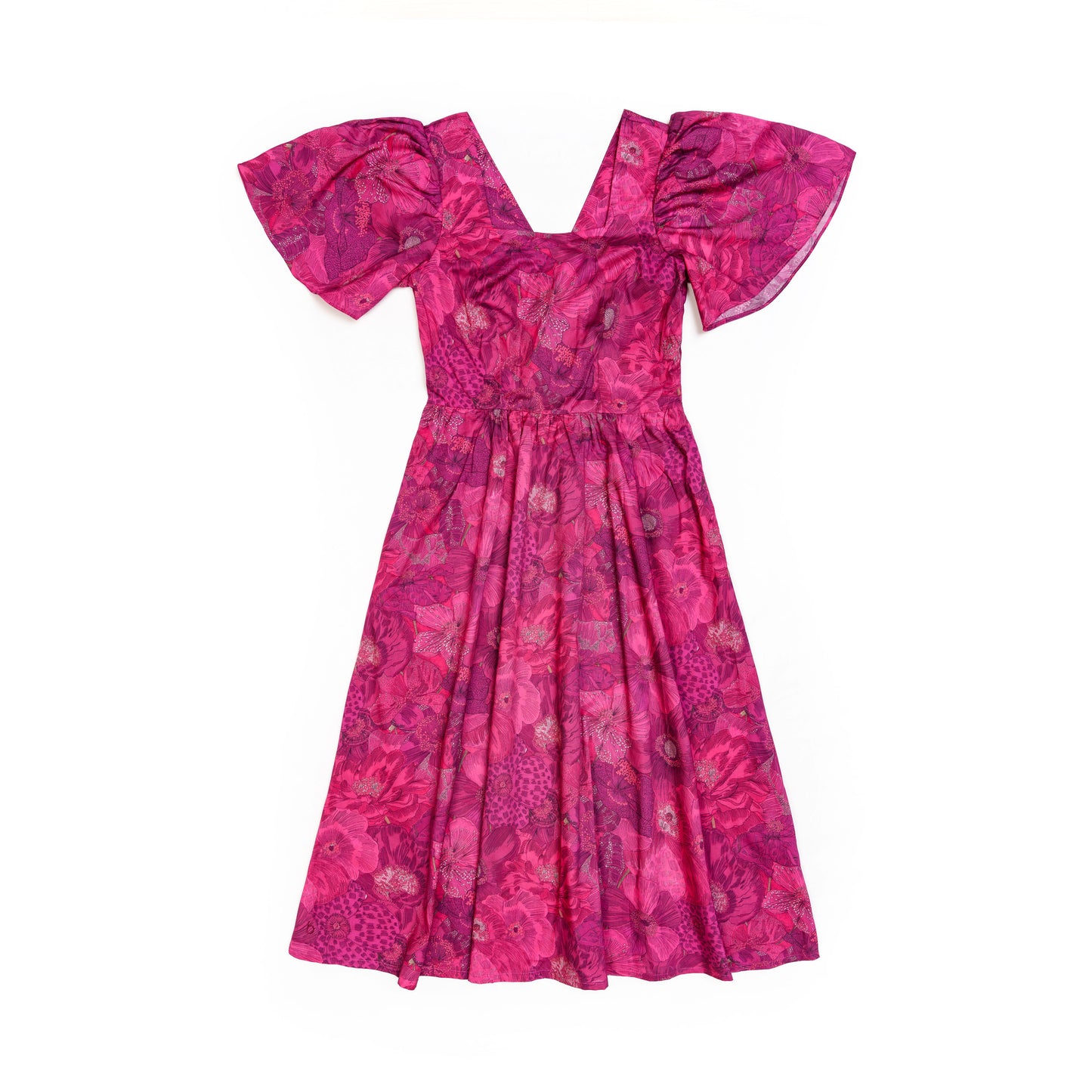 Rosy Floral Dress for Lady
