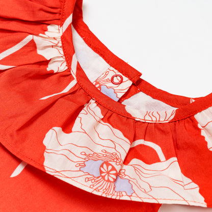 Poppy Bloom Onesie Dress for Baby Girl