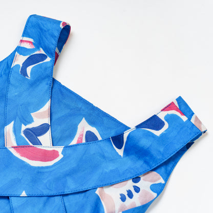 Fleur Mural Cross-Back Dress for Lady