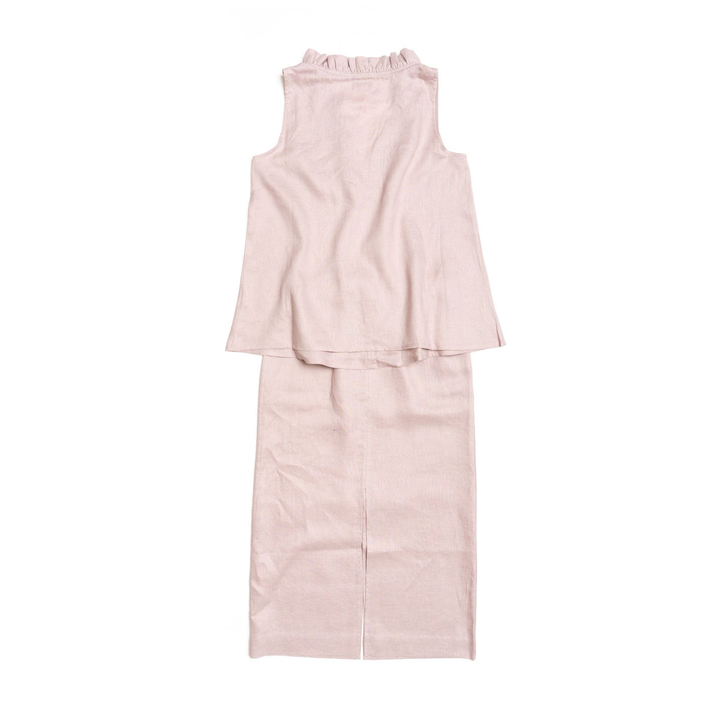 Margaret Linen Set in Pale Blush for Ladies