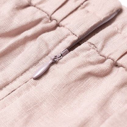 Margaret Linen Set in Pale Blush for Ladies