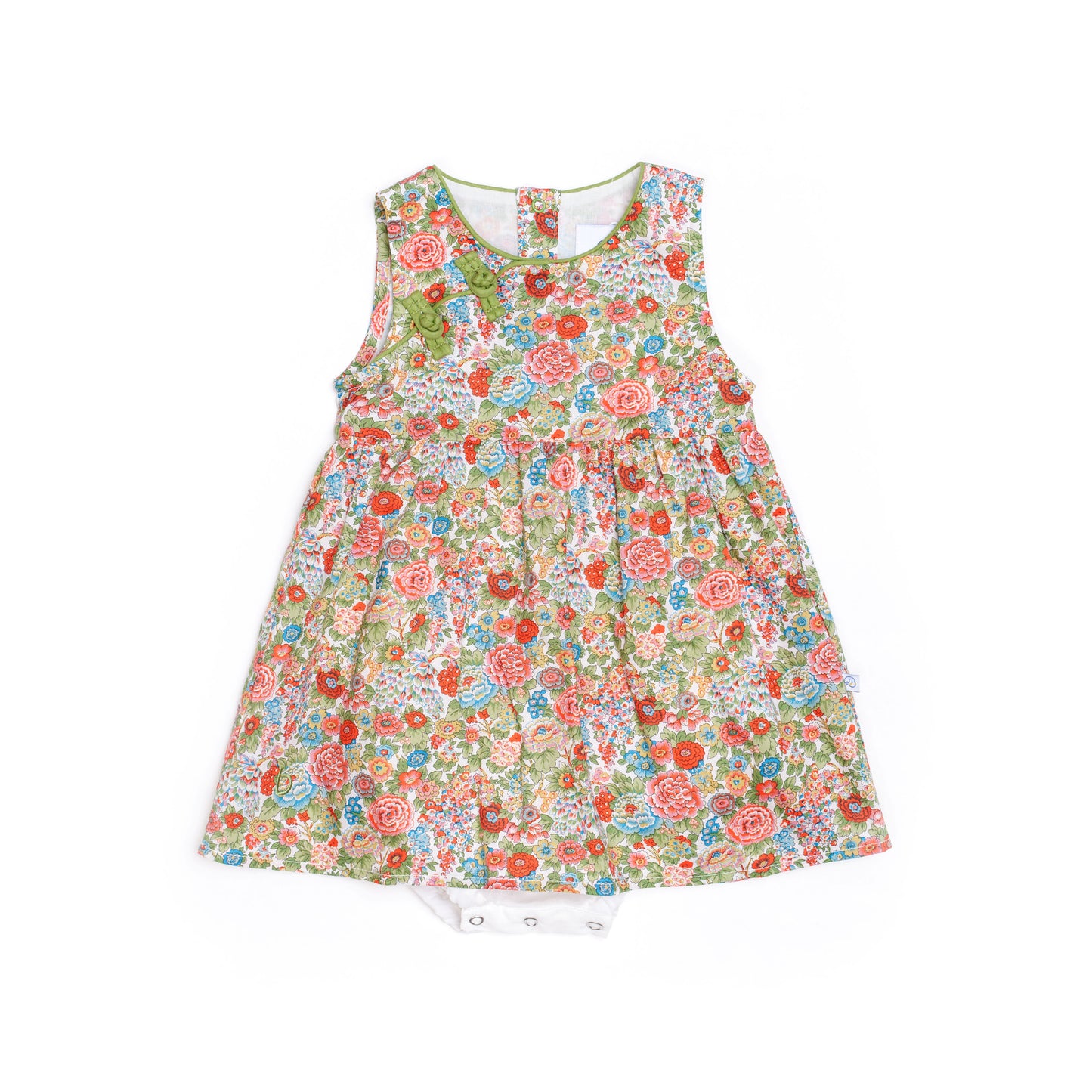 Peony Onesie Dress for Baby Girl