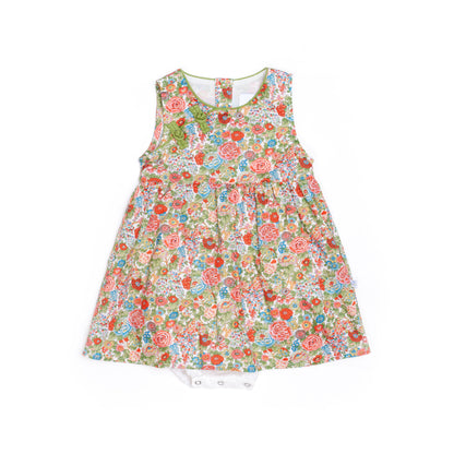 Peony Onesie Dress for Baby Girl