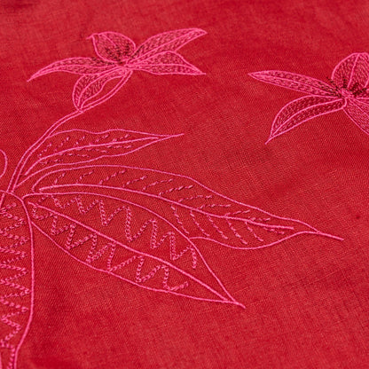 Ruby Embroidery Linen set for Ladies