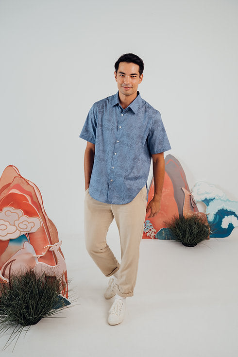 Delaney Dragon Short Sleeve Shirt for Man