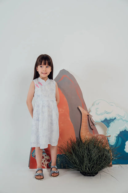Delaney Dragon Sleeveless Cheongsam for girls