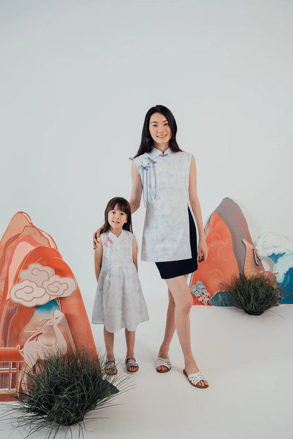 Delaney Dragon Sleeveless Cheongsam for girls