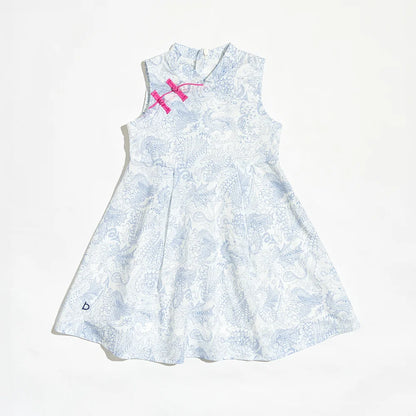 Delaney Dragon Sleeveless Cheongsam for girls