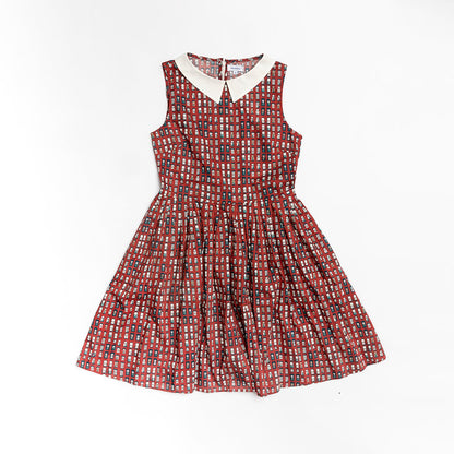 East Village White Collar Dress for woman
