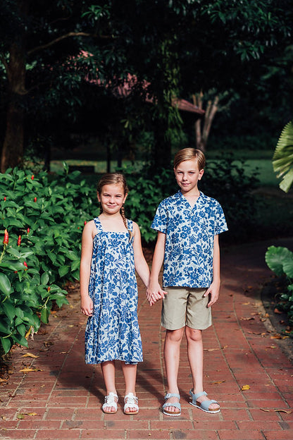 Elias Cuban Collar Shirt for Boy