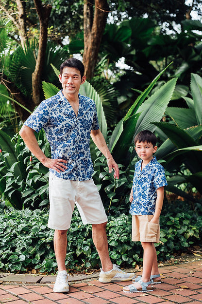 Elias Cuban Collar Shirt for Boy