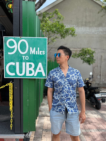 Elias Cuban Collar Shirt for Man