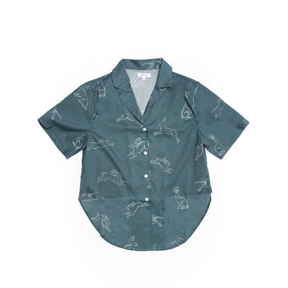 Ellery Cropped Tie-Front Shirt for Ladies
