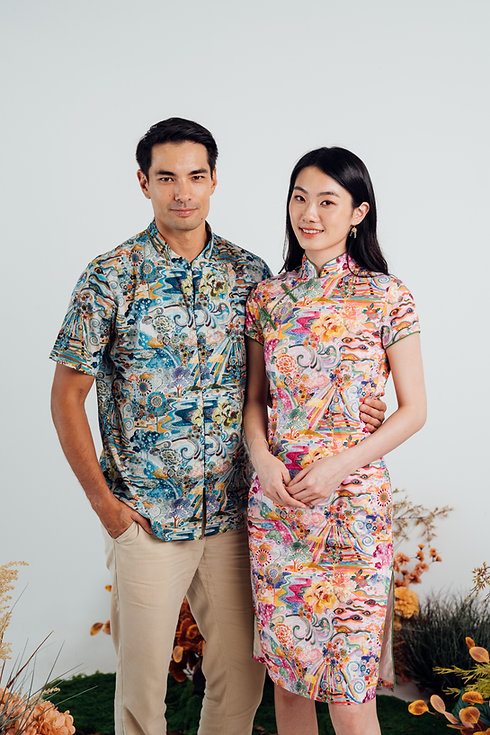 Elysia Mandarin Collar Shirt for men
