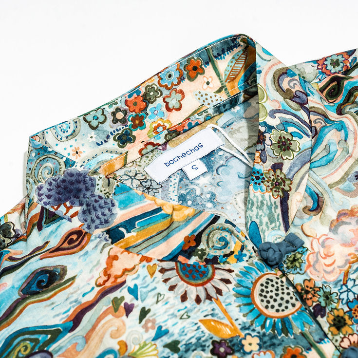Elysia Mandarin Collar Shirt for men