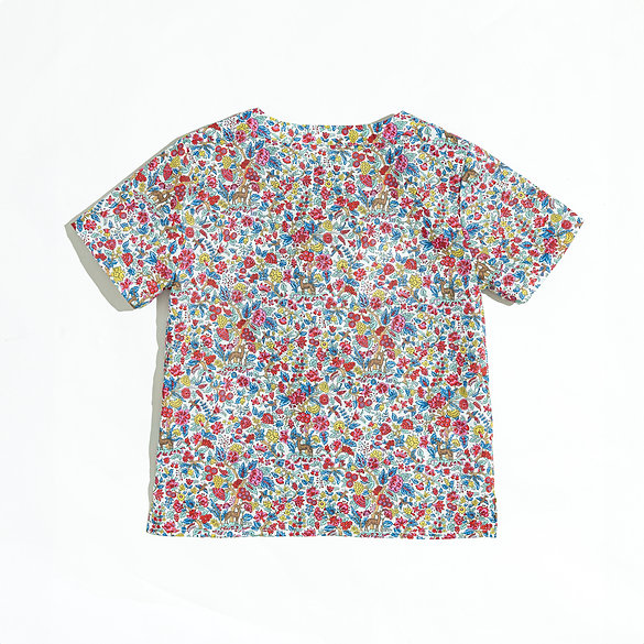Forest Party Mandarin Collar Shirt for boys