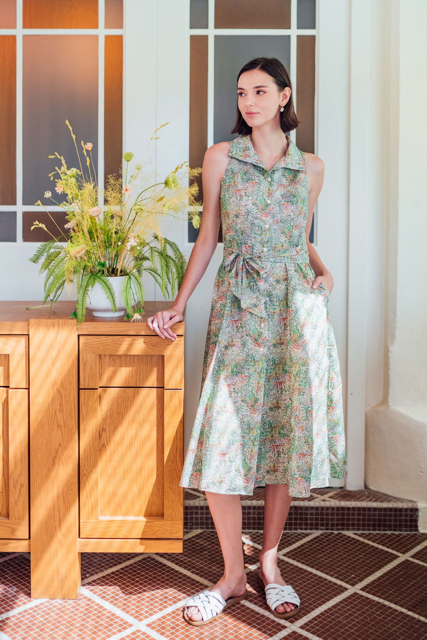 Eden Sleeveless Shirt Dress for Ladies