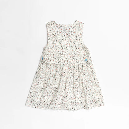 Gymnasium Asymmetric Button Dress for girl