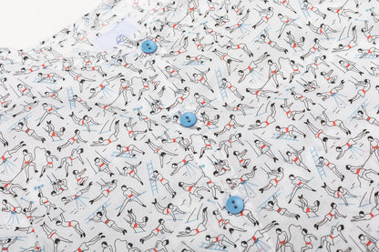 Gymnasium Oblique Button Shirt for boy