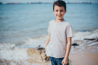 Gymnasium Oblique Button Shirt for boy