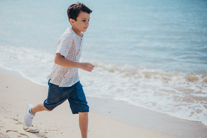 Gymnasium Oblique Button Shirt for boy