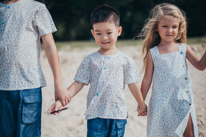 Gymnasium Oblique Button Shirt for boy
