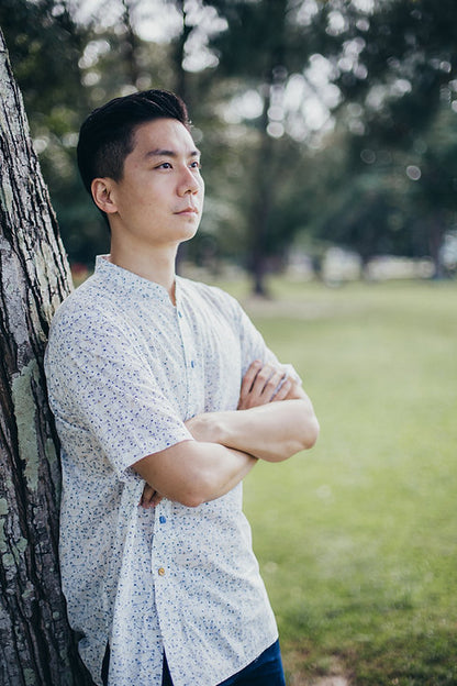 Gymnasium Oblique Button Shirt  for men