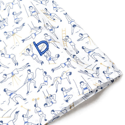 Gymnasium Oblique Button Shirt  for men