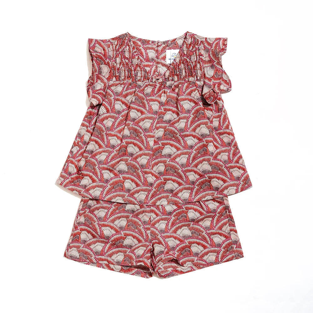 Helena Top and Shorts set for girls