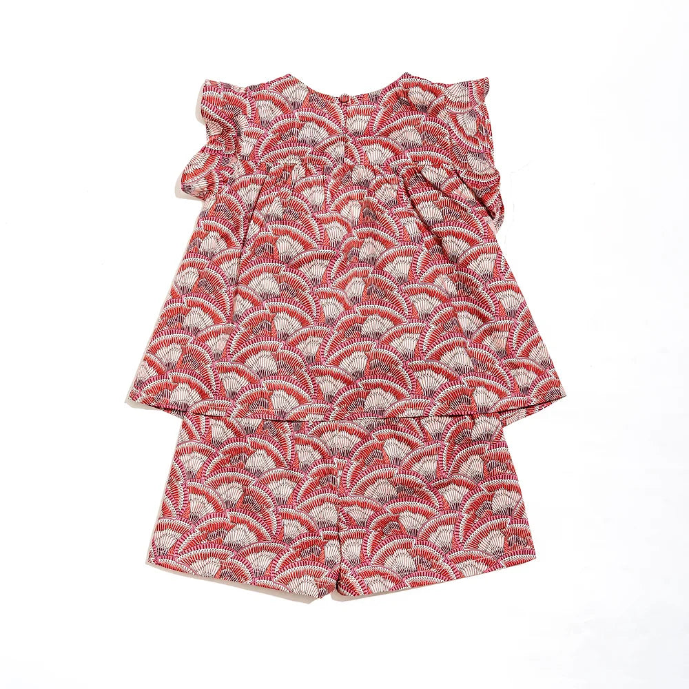 Helena Top and Shorts set for girls