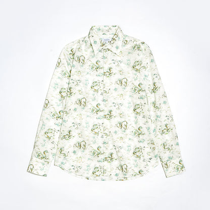 Jade Dragon Long Sleeve Shirt for Men