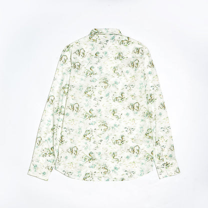 Jade Dragon Long Sleeve Shirt for Men