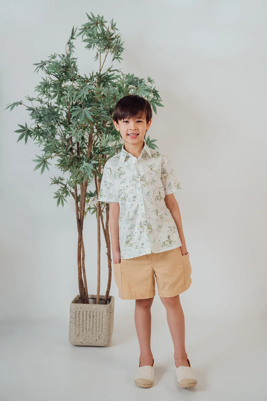 Jade Dragon Shirt for boys