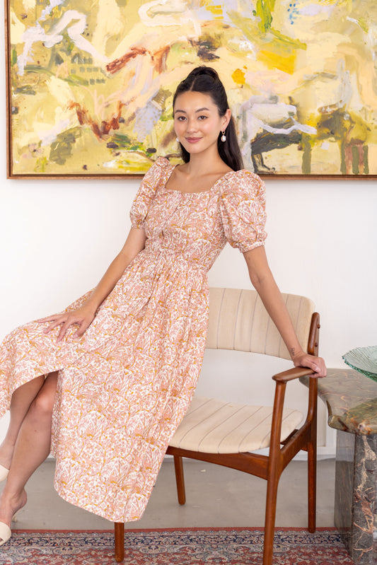 Josephine Button-Down Midi Dress for Lady
