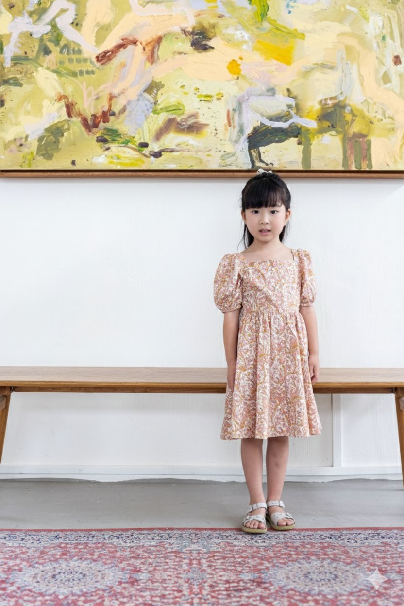 Josephine Button-Down Dress for Girl