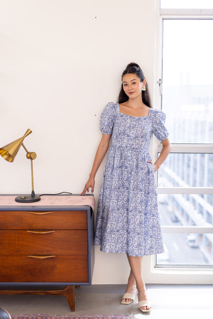 Josephine Button-Down Midi Dress for Lady