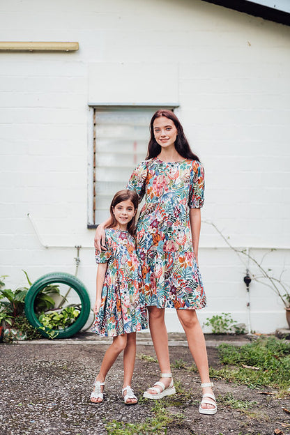 Jungle Trip Tiered Dress for Ladies